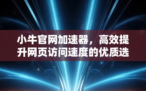 小牛官网加速器,高效提升网页访问速度的优质选择 小牛官网加速器,高效提升网页访问速度的优质选择