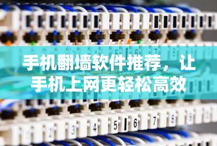 手机翻墙软件推荐,让手机上网更轻松高效