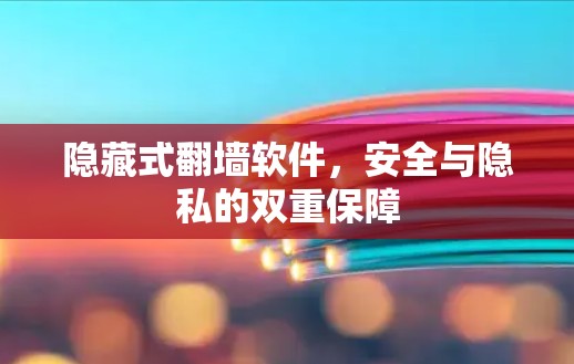 隐藏式翻墙软件,安全与隐私的双重保障