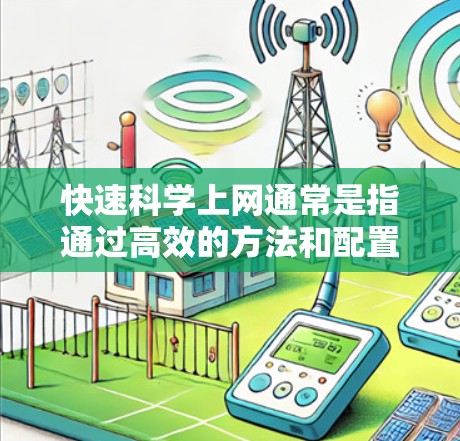 快速科学上网通常是指通过高效的方法和配置来提高电脑的上网速度和稳定性。以下是一些快速科学上网的技巧和建议 快速科学上网通常是指通过高效的方法和配置来提高电脑的上网速度和稳定性。以下是一些快速科学上网的技巧和建议
