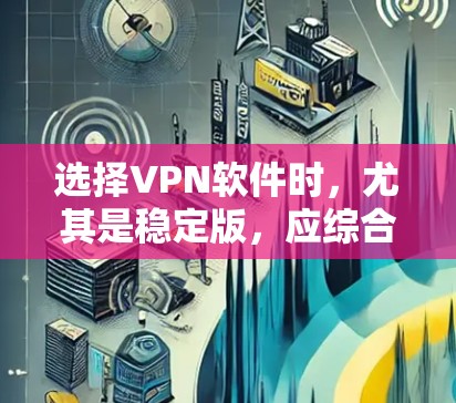 选择VPN软件时,尤其是稳定版,应综合考虑多个因素以确保软件稳定可靠。以下是对选择稳定VPN软件的详细分析和建议 选择VPN软件时,尤其是稳定版,应综合考虑多个因素以确保软件稳定可靠。以下是对选择稳定VPN软件的详细分析和建议